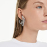 THE VIENNA COLLECTION, SET OF 3 EAR CUFF, WHITE, RUTHENIUM PLATED 5709267