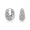 SUBLIMA EARRINGS, WHITE, RHODIUM PLATED 5732282