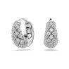 SUBLIMA EARRINGS, WHITE, RHODIUM PLATED 5732282