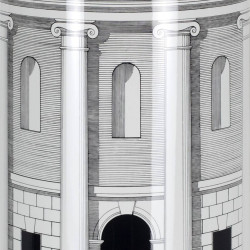 PORTA OMBRELLI CASA COLONNE, BIANCO, NERO E ORO