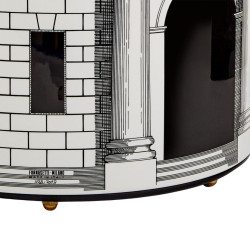 PORTACARTE CASA CON COLONNE, BIANCO E NERO