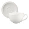 WHITE PEARL COFFEE CUP AND SAUCER