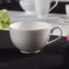 WHITE PEARL COFFEE CUP AND SAUCER