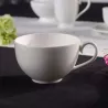 WHITE PEARL COFFEE CUP AND SAUCER