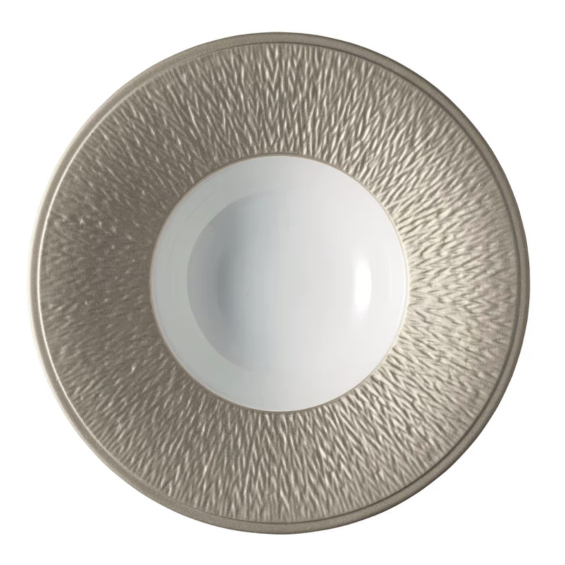 SOUP PLATE 22.5 MINERAL IRISE GREY 250022