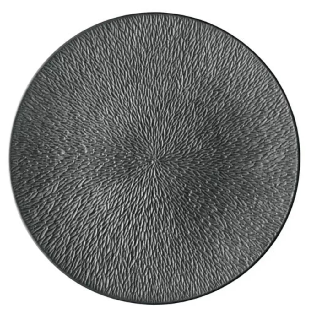 FLAT PLATE 32 CM MINERAL IRISE BLACK 113032