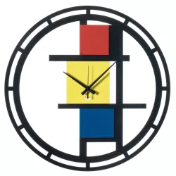 MONDRIAN CLOCK D.50 CM