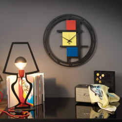 MONDRIAN CLOCK D.50 CM