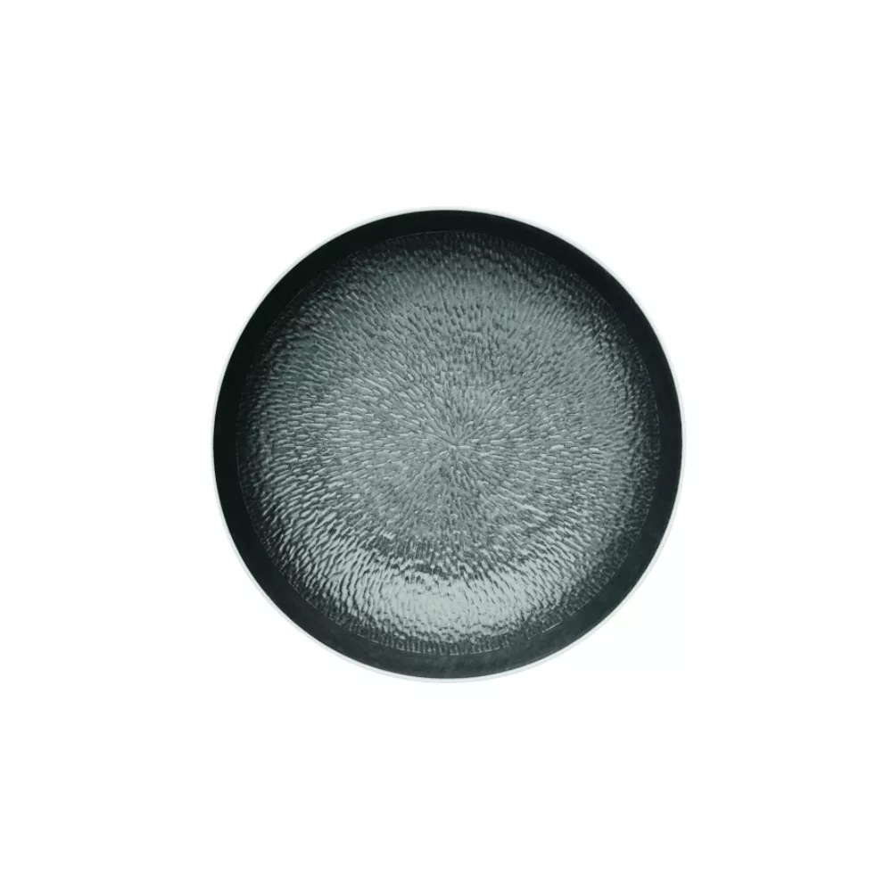 COUP PLATE DEEP 17 CM MINERAL IRISE BLACK 250017