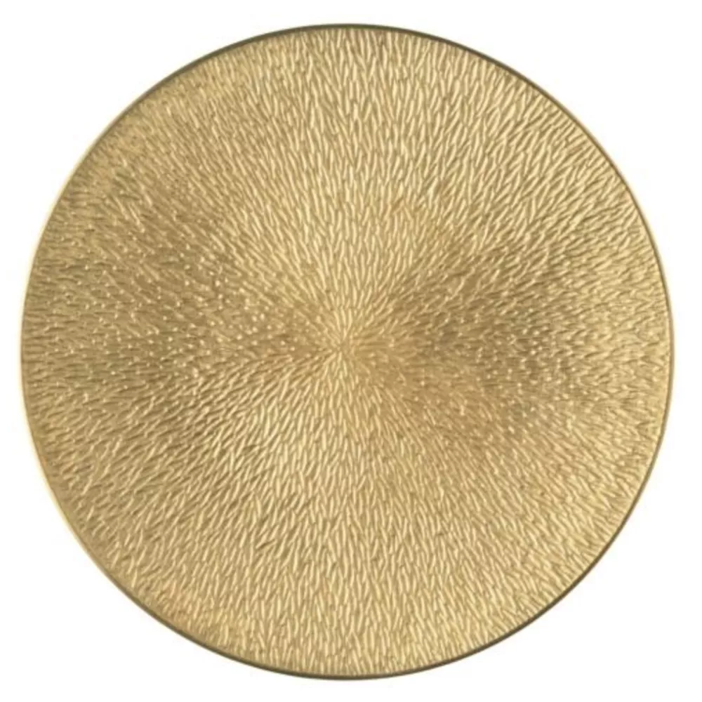 SOTTO PIATTO 32 CM MINERAL IRISE ORO 113032