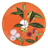 BREAD AND BUTTER PLATE 16 CM 113816 TRES/FLEURI ORANGE