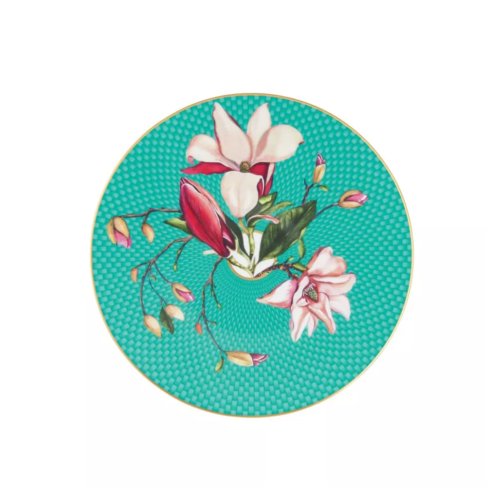 BREAD AND BUTTER PLATE 16 CM 113816 TRES/FLEURI TURQUOISE