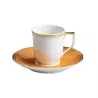 TAZZA CAFFE CON PIATTINO MAZURKA ARANCIO 305013+355013