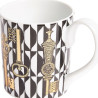 MUG CHIAVI ORO E LOSANGHE NERO E BIANCO