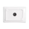 RECTANGULAR ASHTRAY, MANO IN BLACK & WHITE