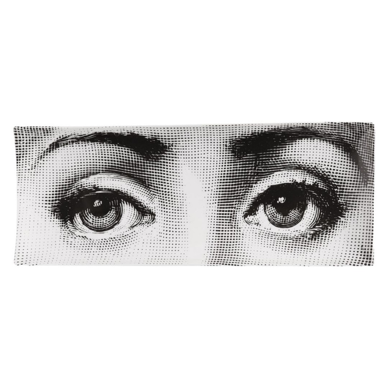 RECTANGULAR TRAY, OCCHI BLACK & WHITE