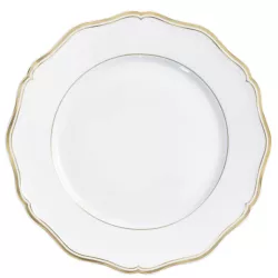 PIATTO PIANO 27 CM ORO...