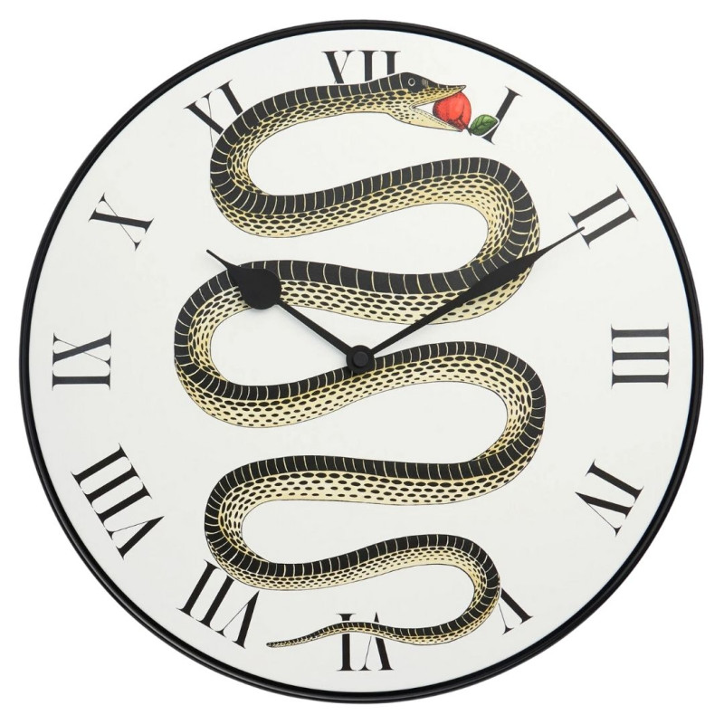 ORIGINAL SIN WALL CLOCK , SNAKE WITH APPLE