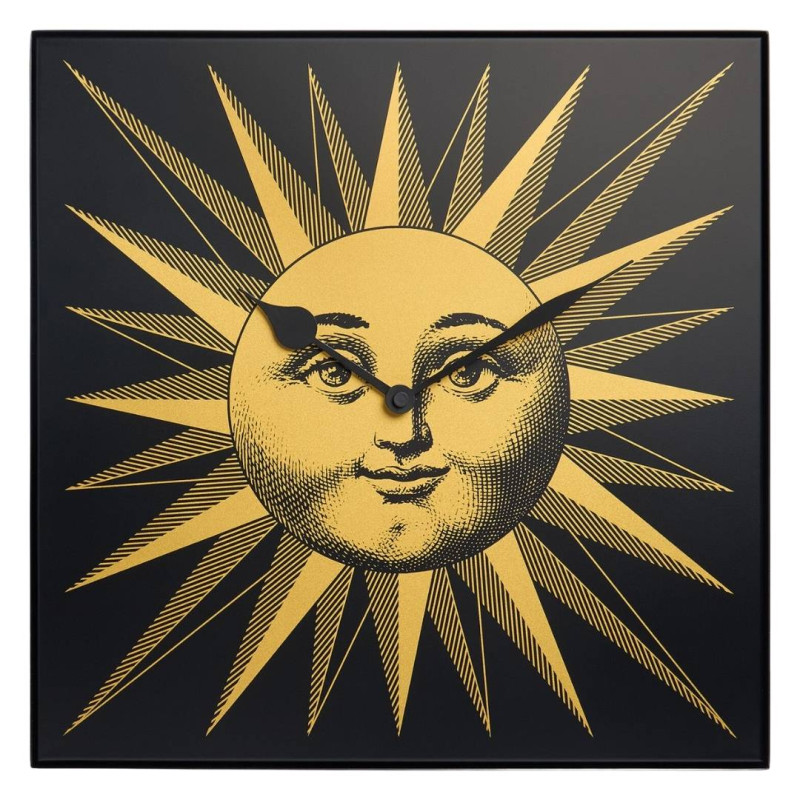 WALL CLOCK GRANDE SOLE, YELLOW