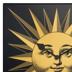 OROLOGIO DA PARETE GRANDE SOLE, GIALLO