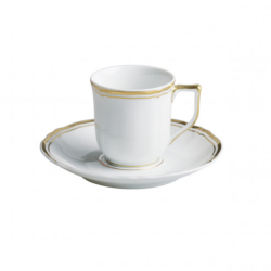 COFFEE CUP WITH SAUCER GOLD...