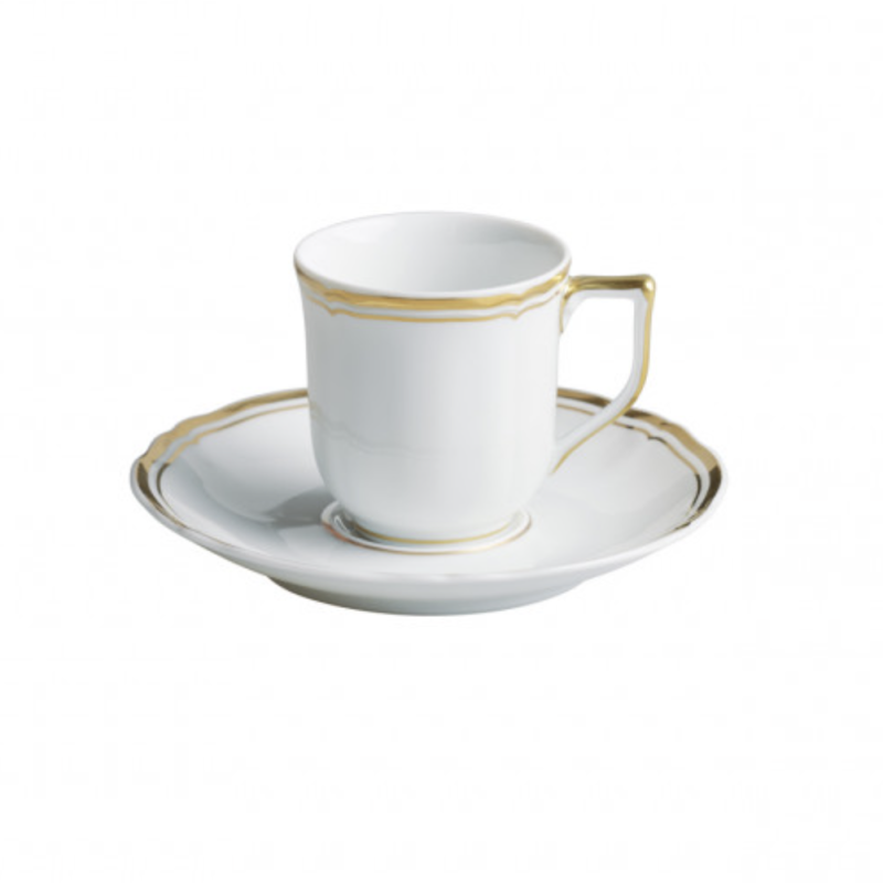 TAZZA CAFFE CON PIATTINO ORO MAZURKA 0864 305013+355013