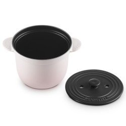 18 CM ROUND TALL CASSEROLE, VITRIFIED CAST IRON