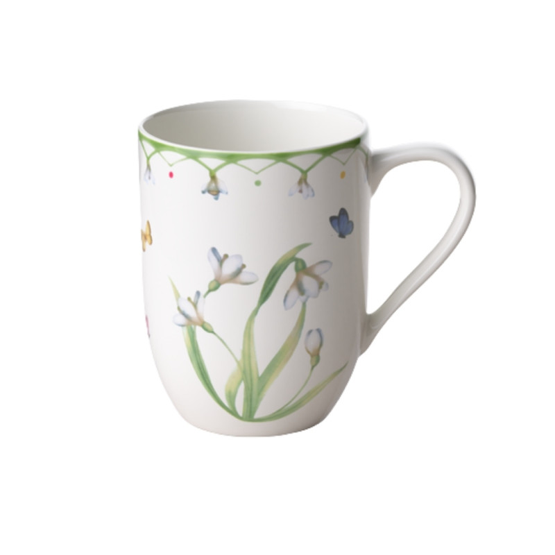 MUG WITH COLOURFUL SPRING HANDLE