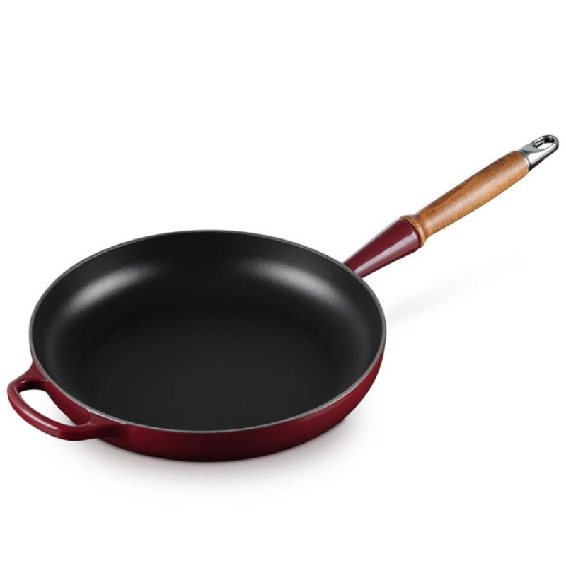 PADELLA IN GHISA 28 CM, MANICO IN LEGNO