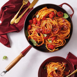 PADELLA IN GHISA 28 CM, MANICO IN LEGNO