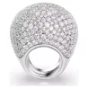 SUBLIMA WHITE RHODIUM PLATED COCKTAIL RING