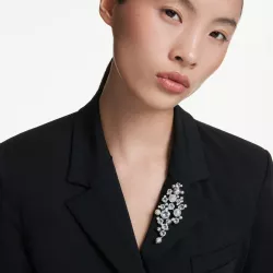 SPILLA CONSTELLA, CRYSTAL PEARL, BIANCO, PLACCATO RODIO 5722516