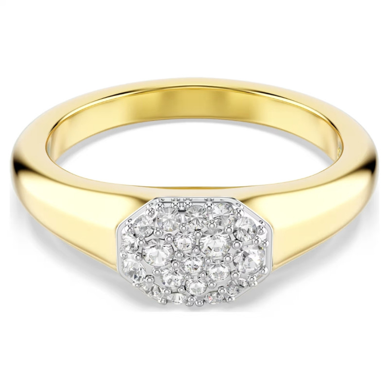 ANELLO DEXTERA MIDI BIANCO PLACCATO COLORE ORO