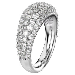 SUBLIMA RING WHITE RHODIUM PLATED