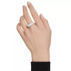 ANELLO SUBLIMA BIANCO PLACCATO RODIO