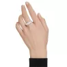 SUBLIMA RING WHITE RHODIUM PLATED