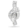 MATRIX BROOCH, WHITE, RHODIUM PLATED, 5731102