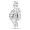 MATRIX BROOCH, WHITE, RHODIUM PLATED, 5731102