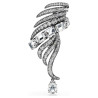 THE VIENNA COLLECTION BROOCH, FEATHER, RUTHENIUM PLATED 5735193