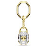 SYMBOLICA KEY RING, WHITE, GOLD TONE PLATED 5733765
