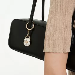 PORTACHIAVI SYMBOLICA, BIANCO, PLACCATO ORO, 5733765