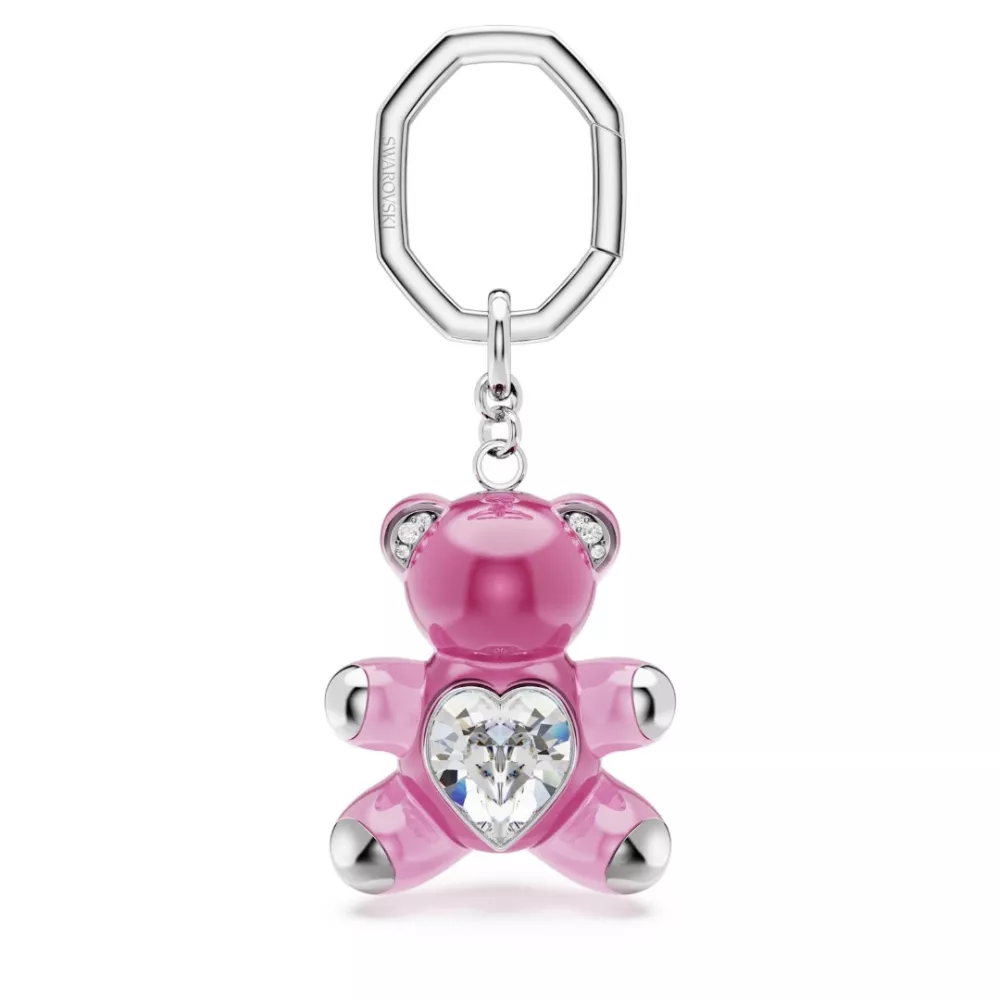 PORTACHIAVI TEDDY, ORSO, PLACCATO RODIO