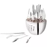 SET 24 POSATE CENA, UOVO MOOD LEGA ARGENTATA 65299