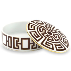 ROUND PORCELAIN BOX 13 CM, LABIRINTO