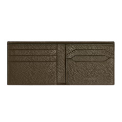 6 CARD SLOTS WALLET, KAKI GRAIN