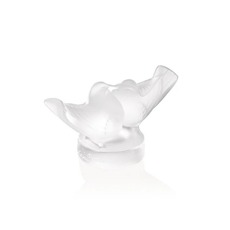 2 CRYSTAL LOVEBIRDS SCULPTURE, 1060500