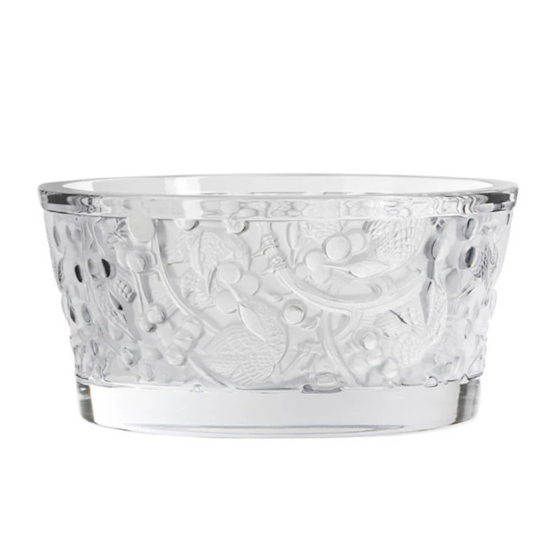 CRYSTAL BOWL, MERLES & RAISIN 23.7 CM