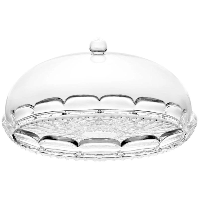 SET TORTIERA 30 CM TRASPARENTE VANITY, ACRILICO