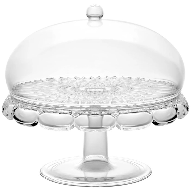 CAKE STAND WITH LID VANITY 30 CM, ACRYLIC