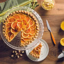 TIFFANY CAKE STAND WITH LID 30 CM, ACRYLIC